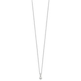 14k White Gold 1/3 carat Lab Grown Diamond VS/SI+ G+ 18 inch Pendant Necklace